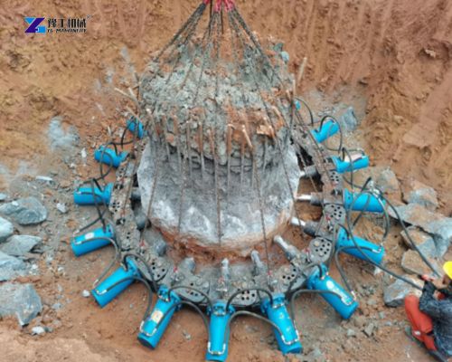 concrete pile cutting machine