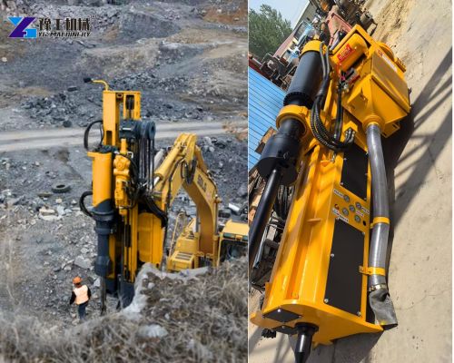 excavator rock drill and splitter