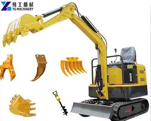 excavator with ripper attachment