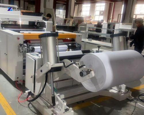 fabric roll slitting machine