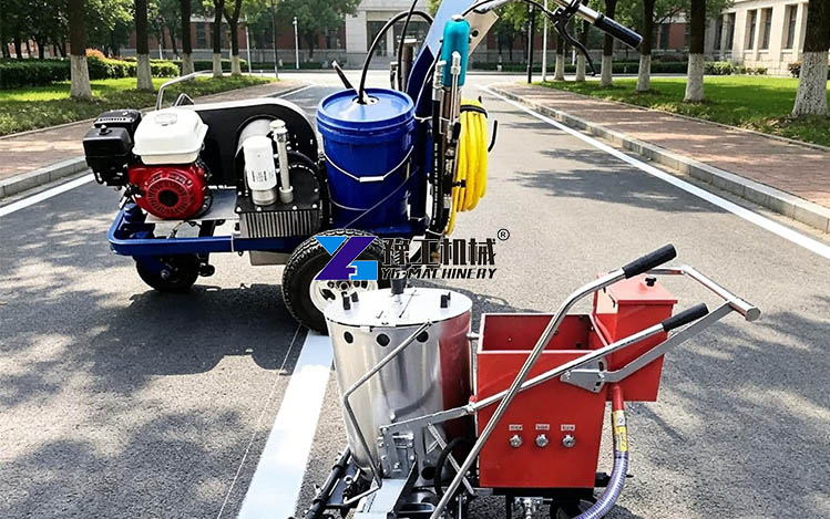thermoplastic vs. cold paint marking machines