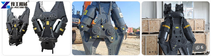 double-cylinder excavator shear