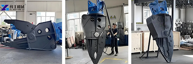 excavator shears for German scrap yard dismantling