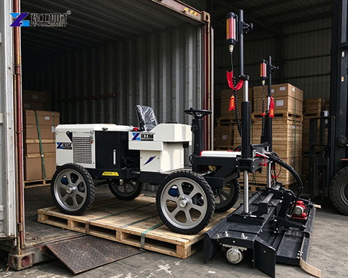 hydraulic concrete laser leveling screed machine shipment