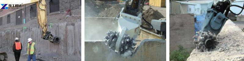 rotary drum cutter for demolition and renovation